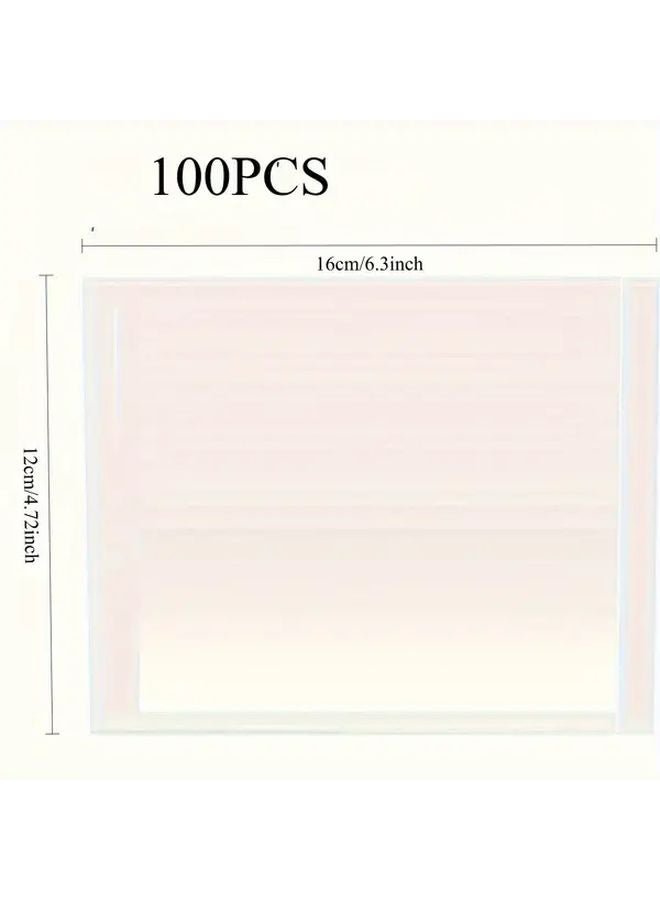100pcs 4.72x6.3 Inch Clear Adhesive Top Pouches For Packing Slips And Shipping Labels - Image 2
